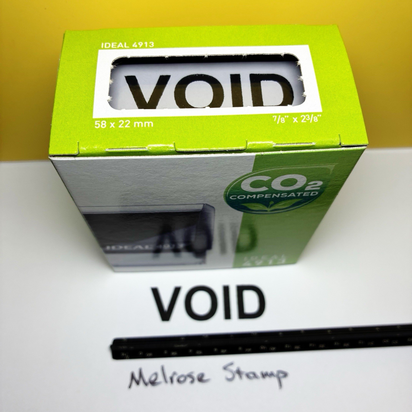 Void Rubber Stamp Black Ink Self Inking Ideal 4913