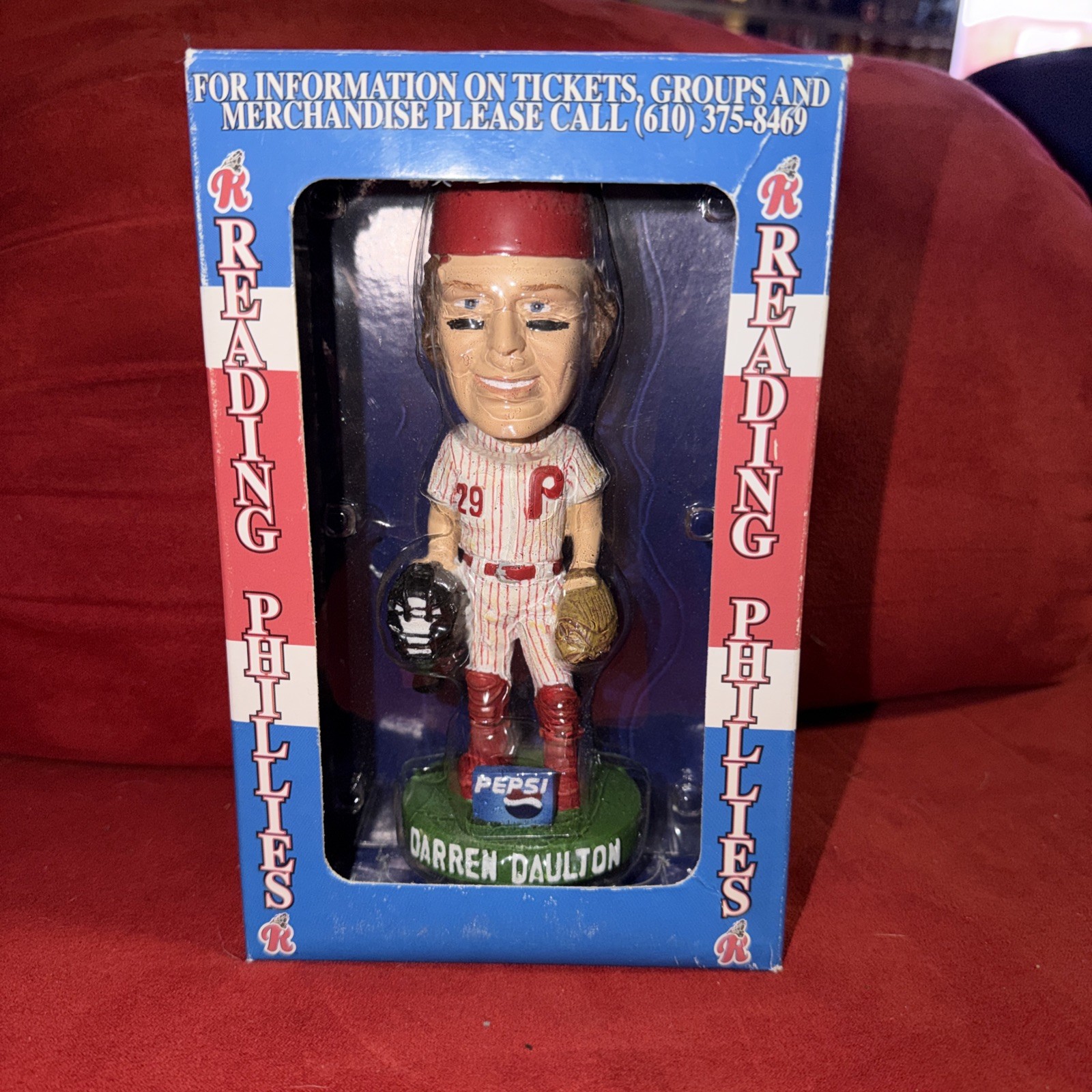 Bobble Dreams USA Reading Phillies Darren Daulton Bobblehead 2003 Baseball