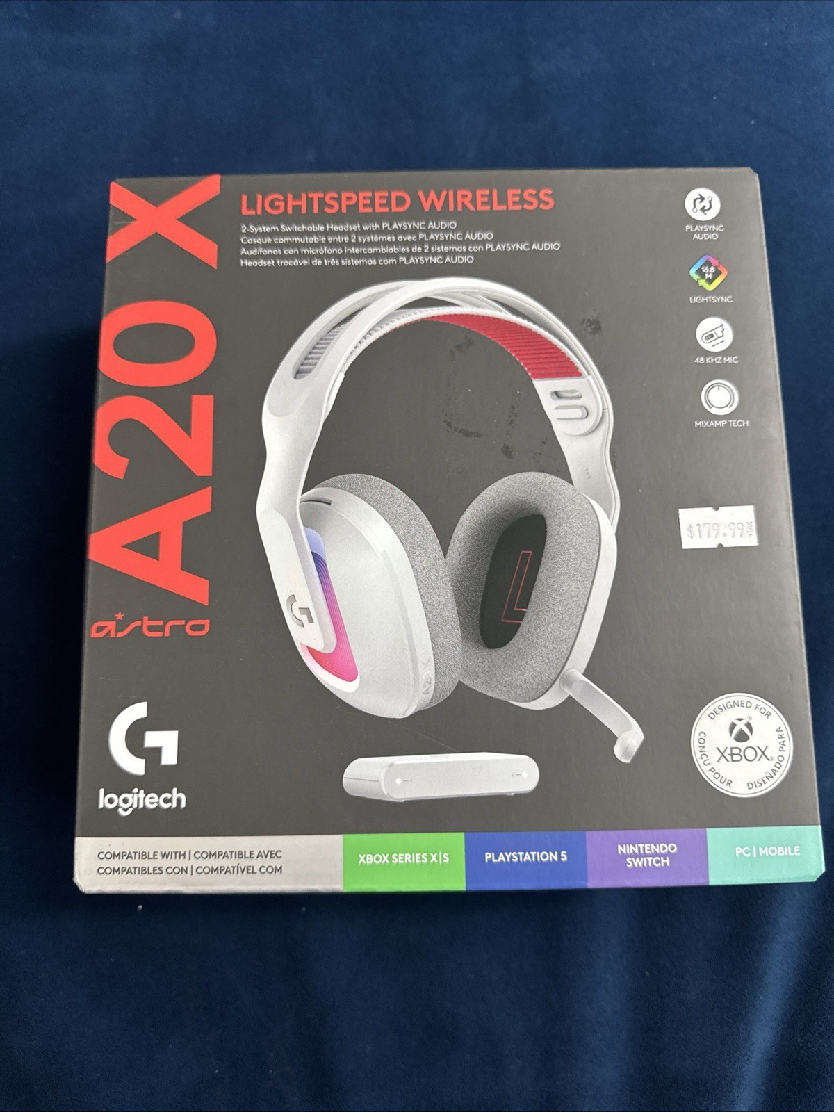 Logitech G Astro A20 X LIGHTSPEED Wireless Gaming Headset for PS5 Xbox Switch PC