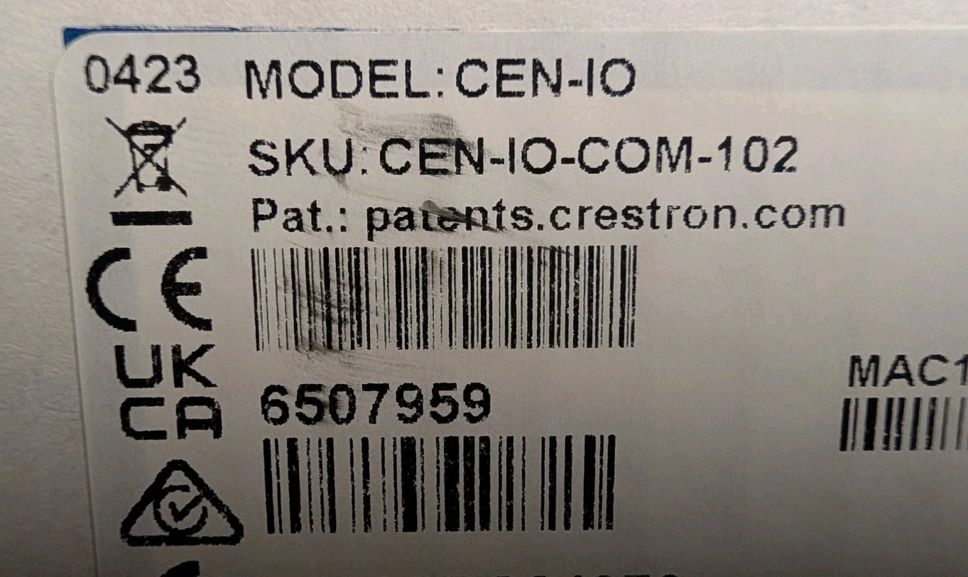 New Sealed Crestron CEN-IO-COM-102 Reliability Communication Module Free Shippin