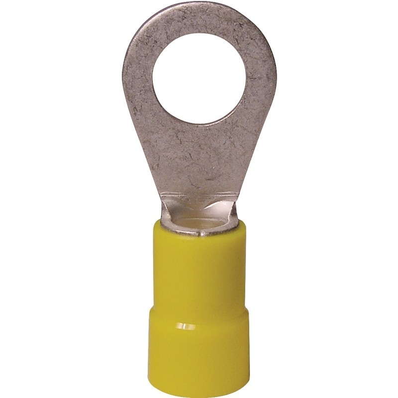 Gardner Bender 10-106 Ring Terminal, 600 V, 12 to 10 AWG Wire, #8 to 10 Stud, Vi