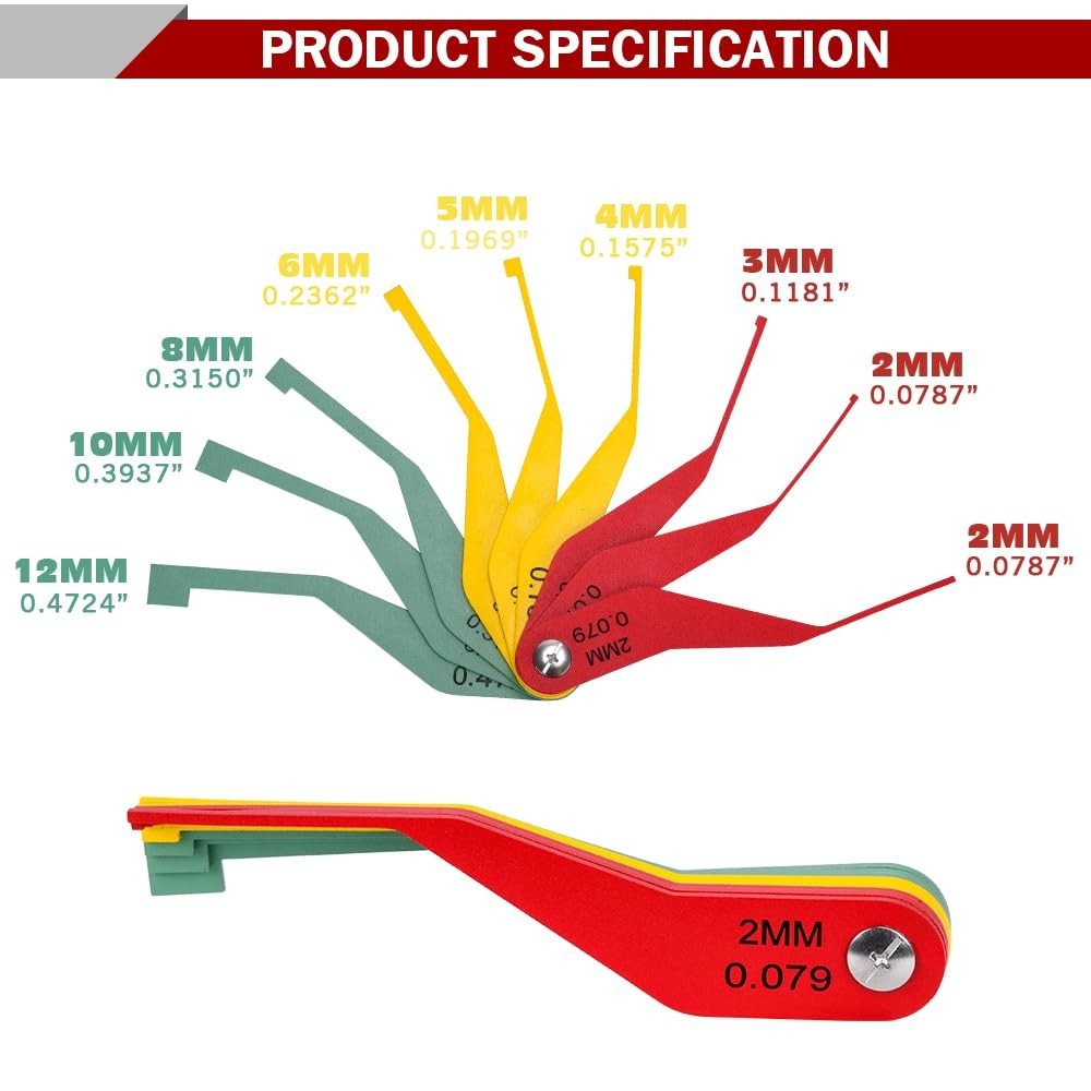 Easy Read Brake Pad Thickness Gauge - 3 Pack