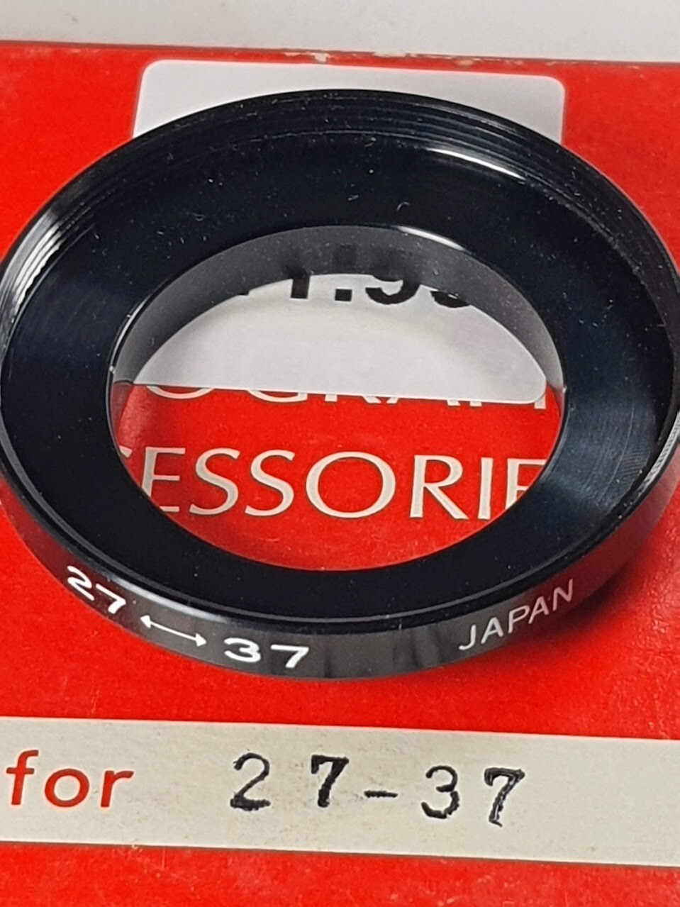 27-37mm Metal Step Up Lens Filter Converter Adapter Ring 27mm-37mm E27-E37 Japan