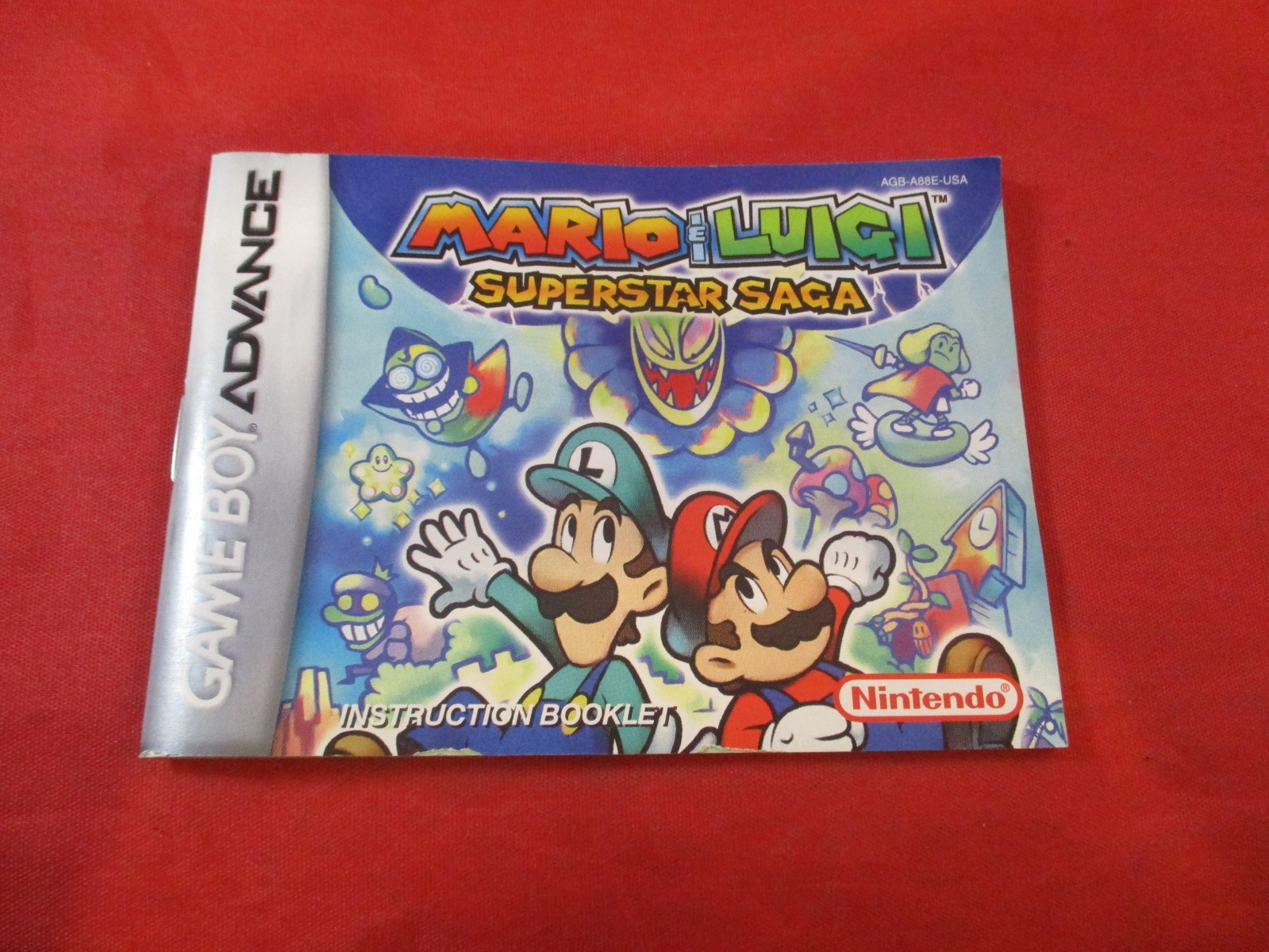 Mario & Luigi Superstar Saga Nintendo Game Boy Advance Instruction Manual