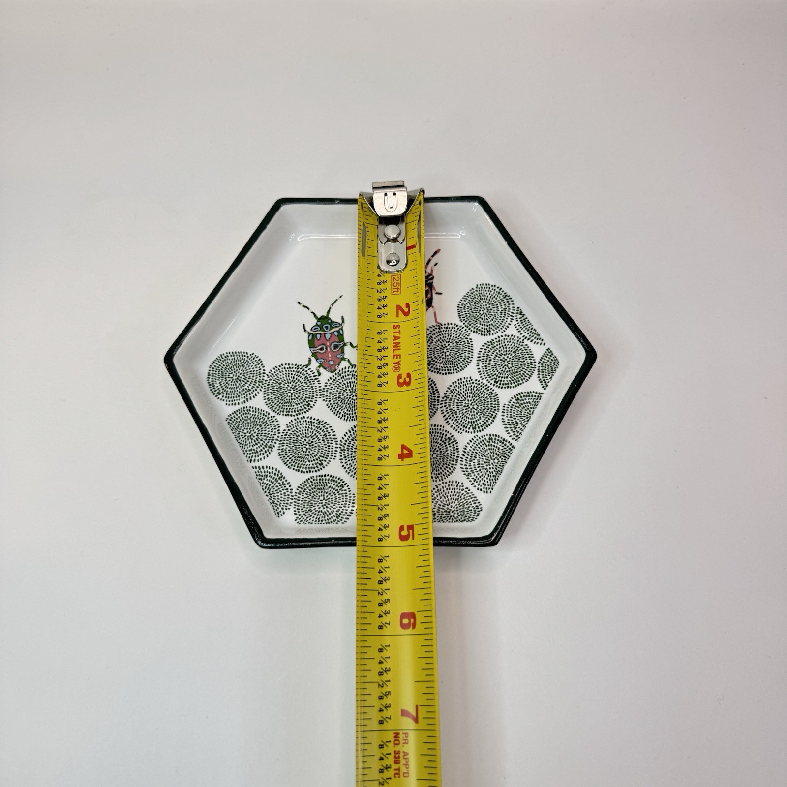 Opal House 5” Beetles Print Octagon Tray Target EUC