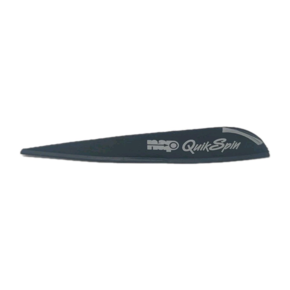 100 Pack NAP Quik Spin 3.13" Premium Performance Arrow Vanes: Black