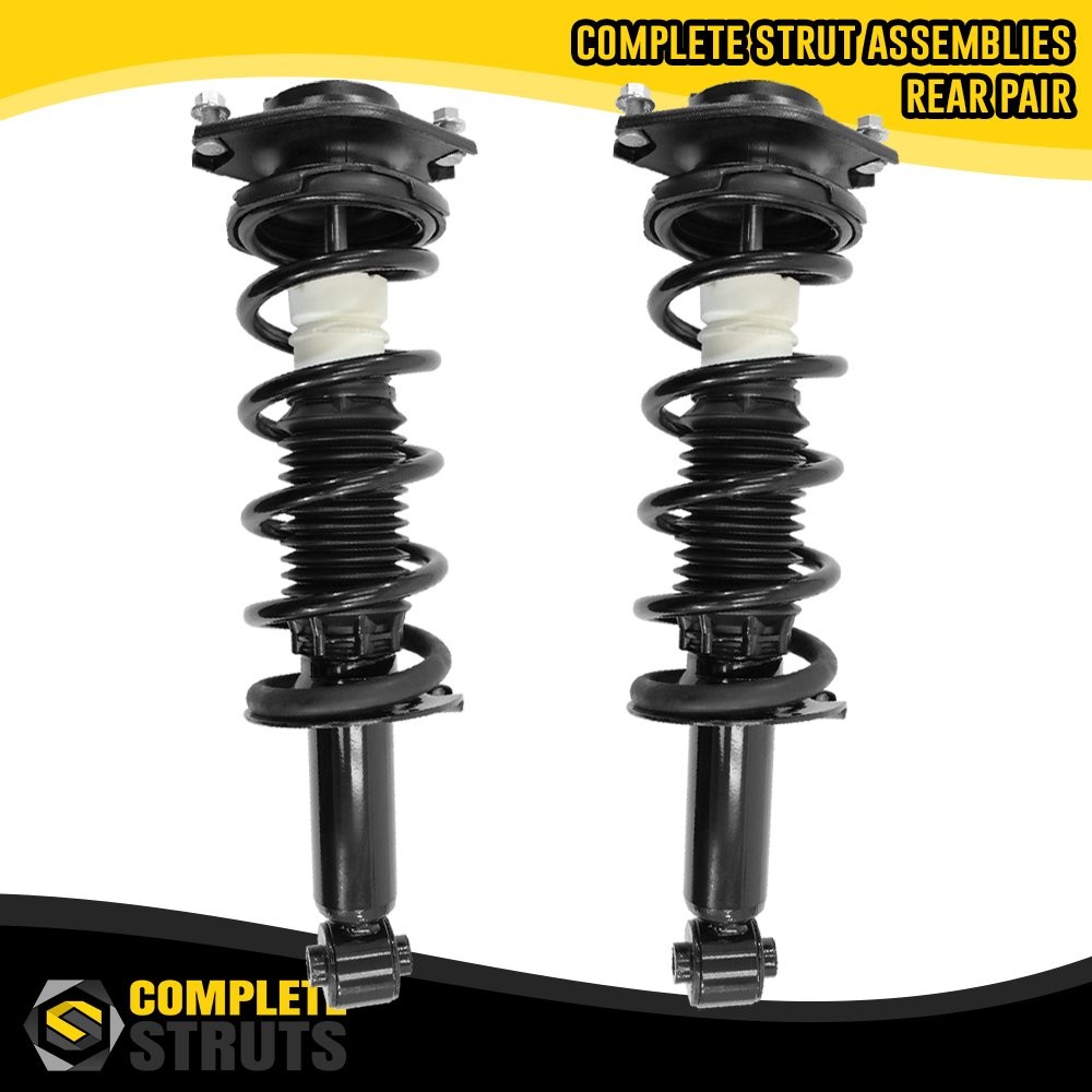 Rear Pair Complete Strut & Coil Spring Assemblies for 2015-2017 Subaru Legacy
