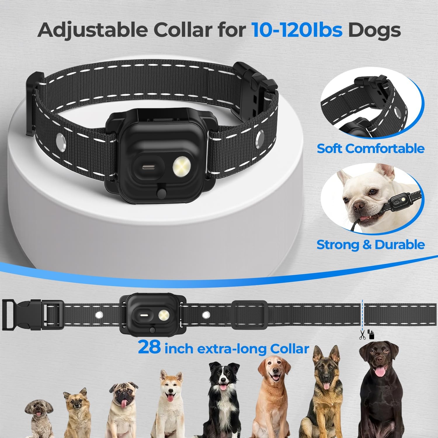RPZ Dog Shock Collar with Remote Control, Dog Training Collar, E Vibration Co...