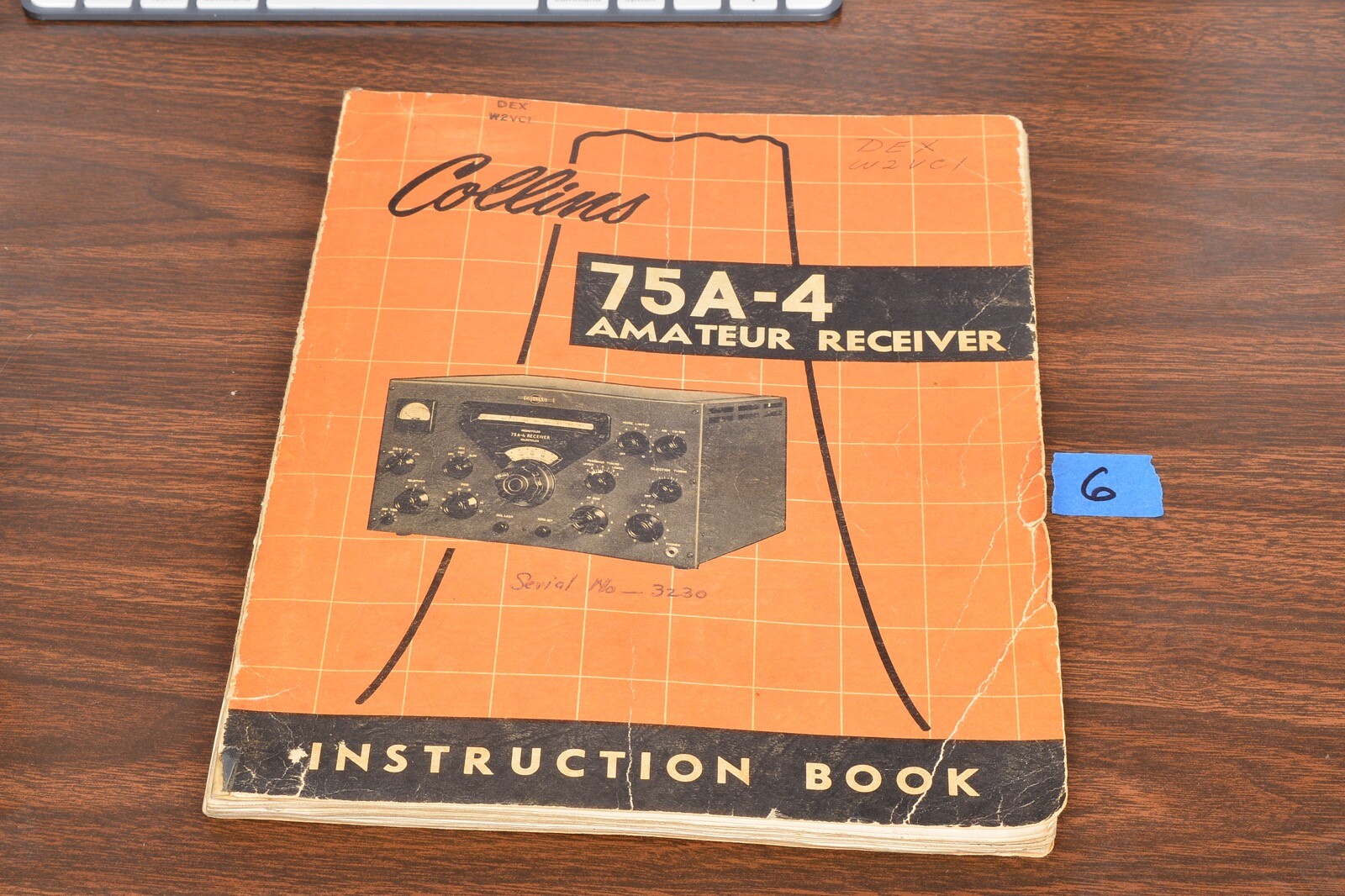ORIGINAL COLLINS 75A-4 RECEIVER INSTRUCTION BOOK MANUAL (Lot 6)