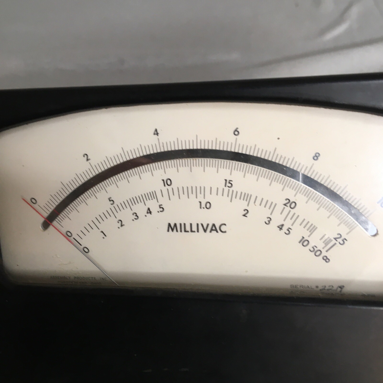 millivac multimeter 2219 fs 500 ua dc a620
