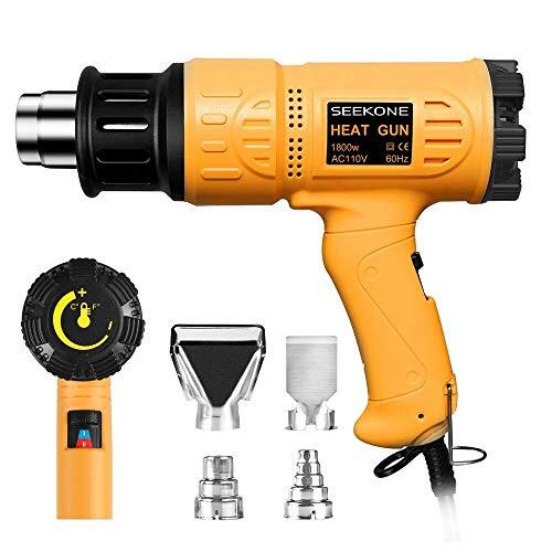 Heat Gun 1800w 122℉~1202℉ (50℃- 650℃) Fast Heating Heavy Duty Hot Air Gun