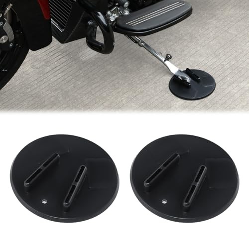 Jiffy Stand Coaster - 2PCS Universal Motorcycle Kickstand Pad - Motorcycle Stand