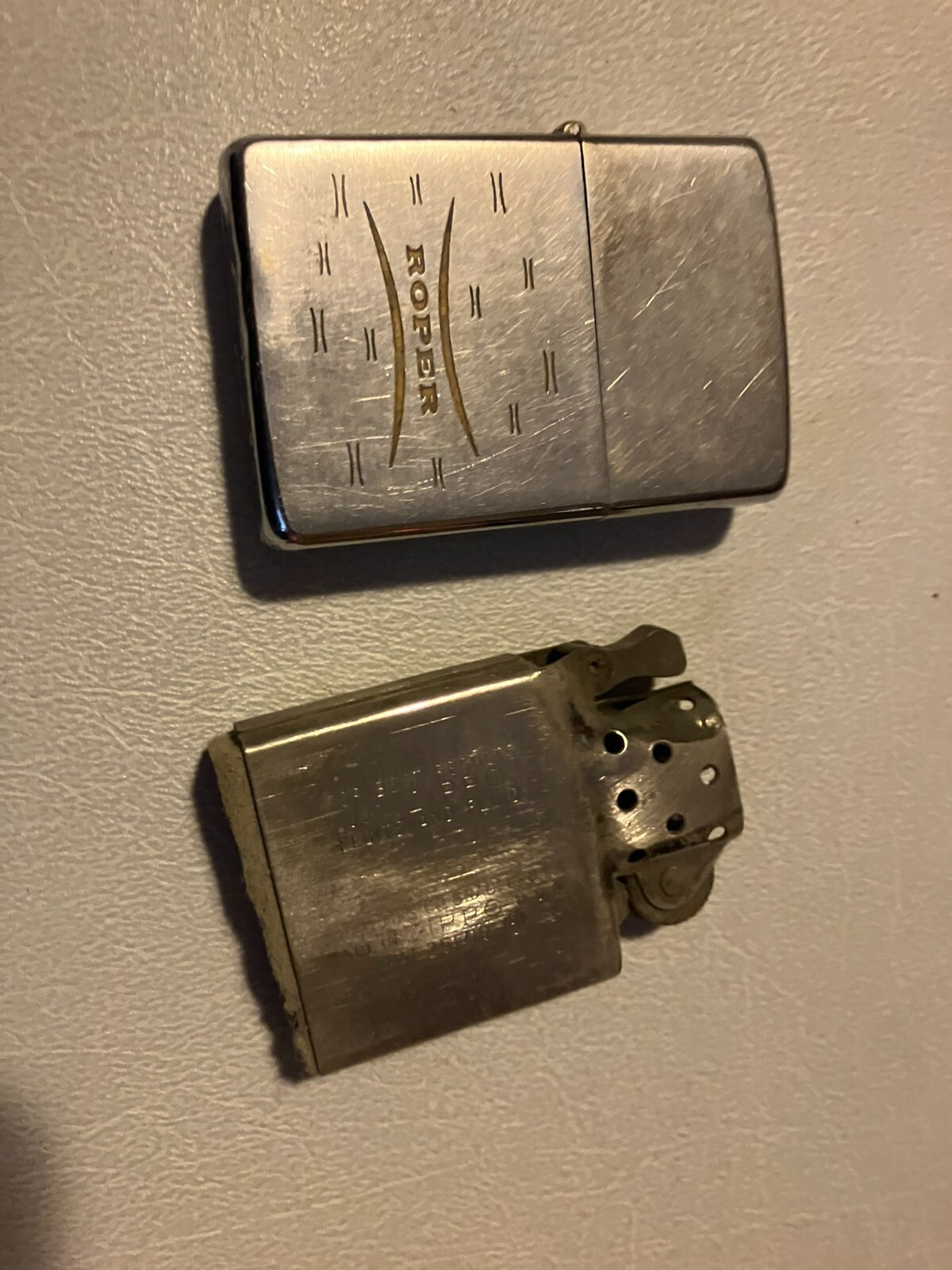 Vintage Zippo Lighter Roper