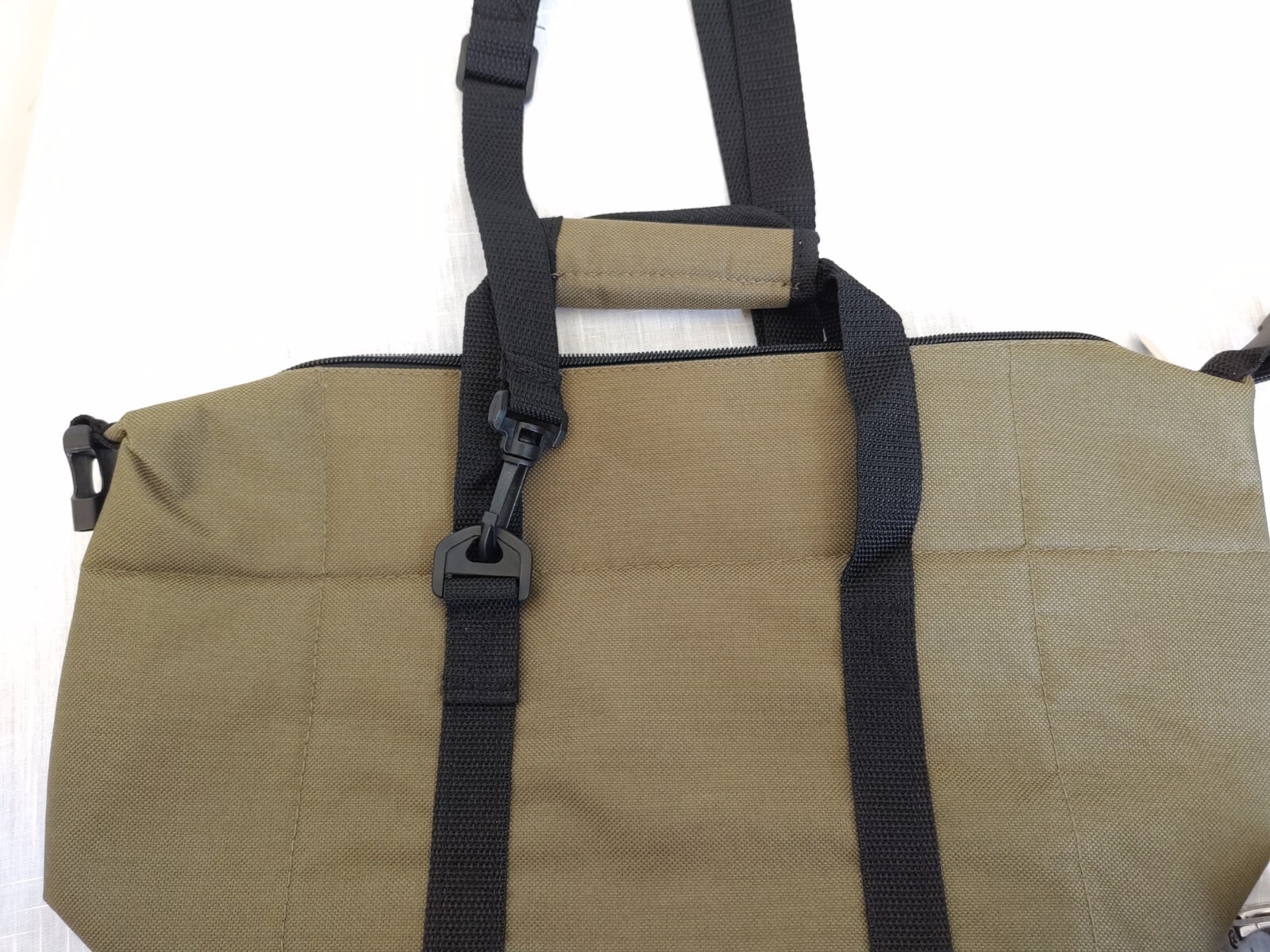 CARRY ON BROWN CANVAS TOTE BAG
