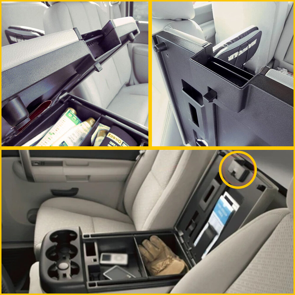 Center Console Armrest Latch Lid Fit 2007-2014 Chevrolet Silverado & GMC Sierra