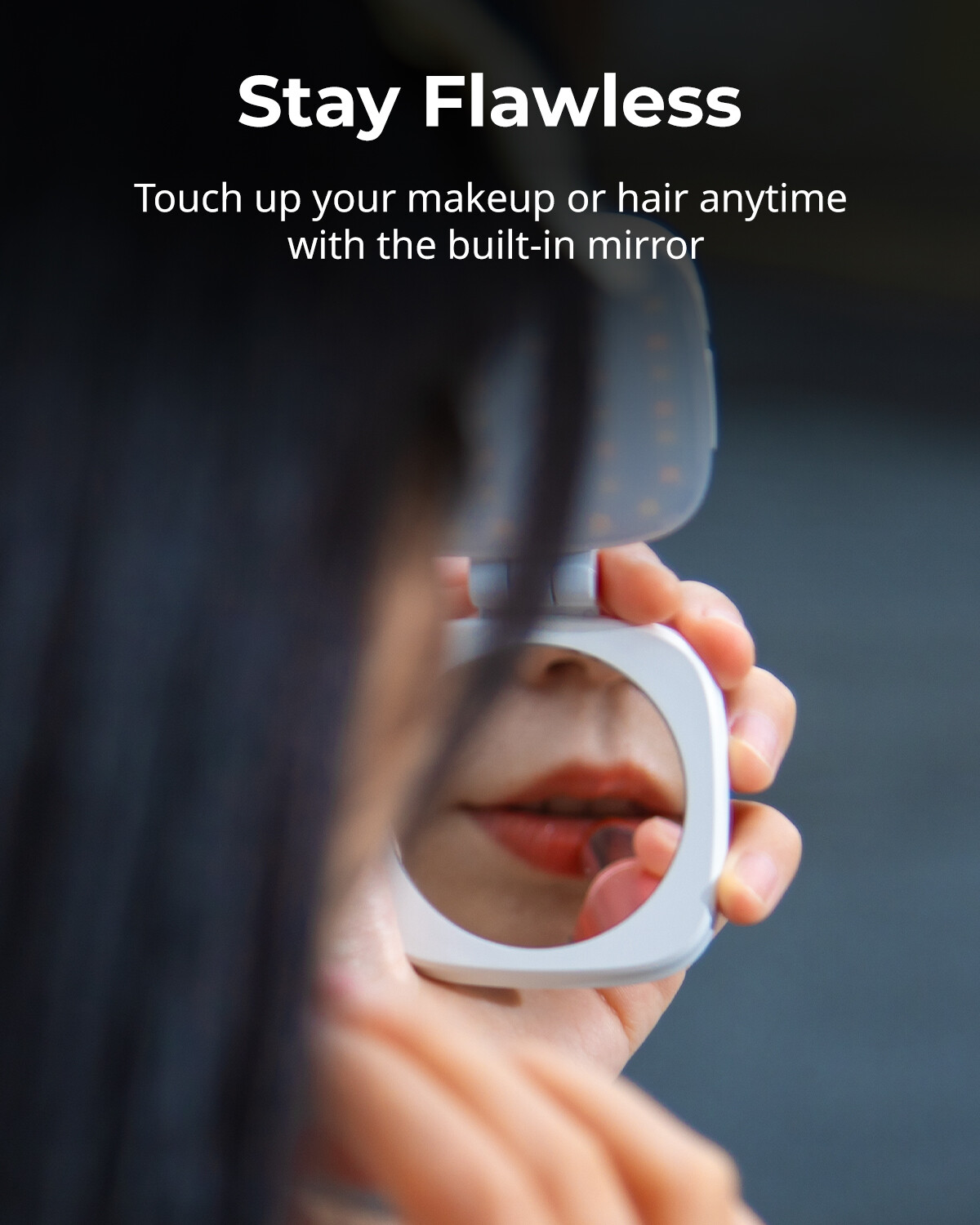 SmallRig Magnetic Selfie Light for iPhone, Phone Light with a Mirror for MagSafe