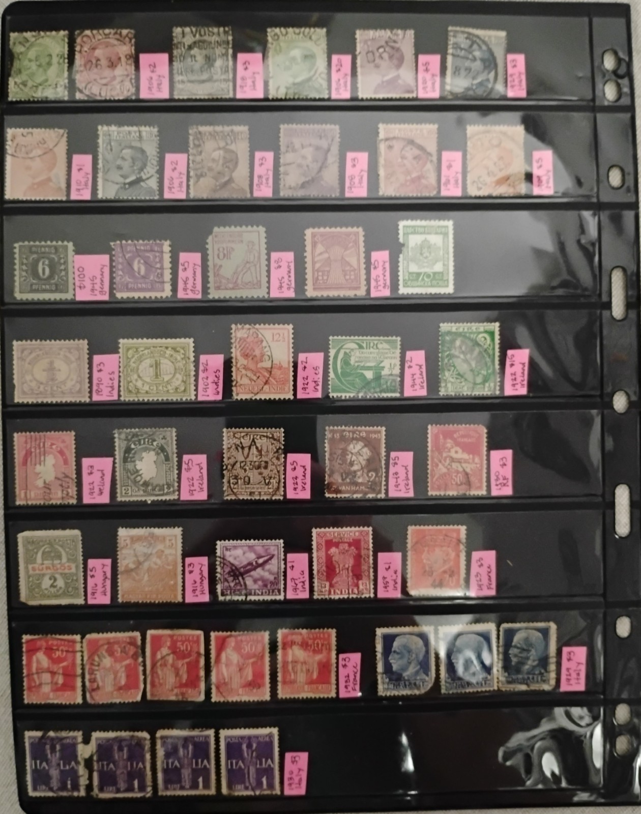 Estate US And Foreign Postage Stamp Collection Lot
