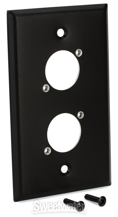 Switchcraft WP1B2P Single Gang Metal Wall Plate