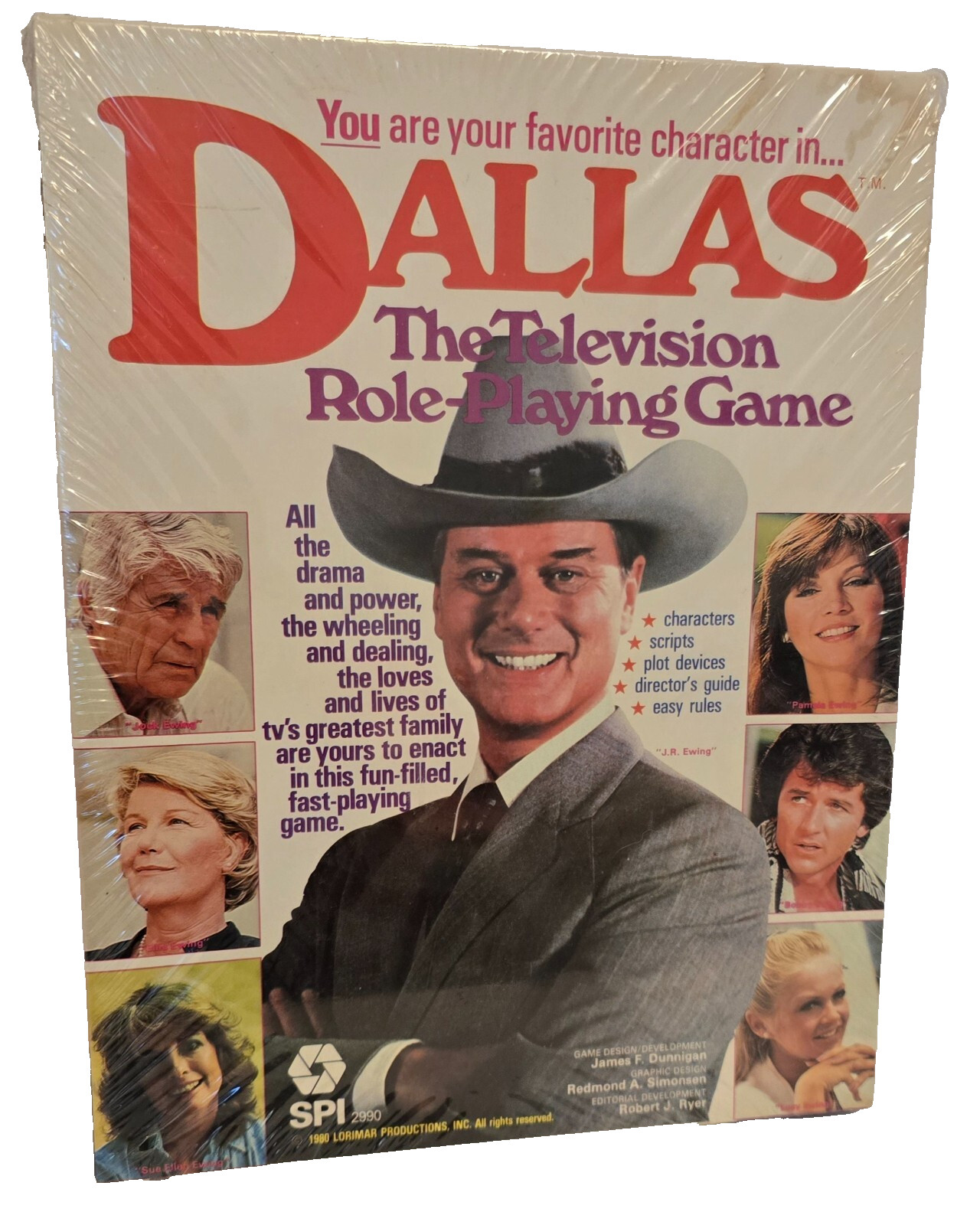 Dallas : The Television Role-Playing Game (SPI, 2990)- New Sealed 1980