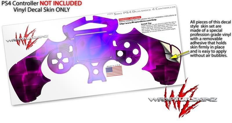Skin for Sony PS4 Controller Cubic Shards Pink