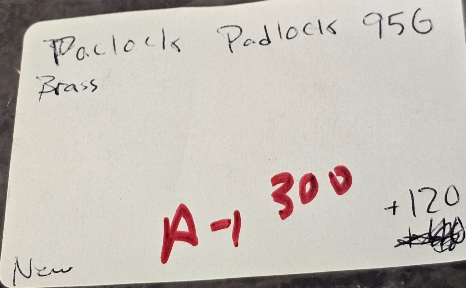 Pacific Lock Padlock PacLock AA59486-1AB10S2 Laminated Brass Military Surplus