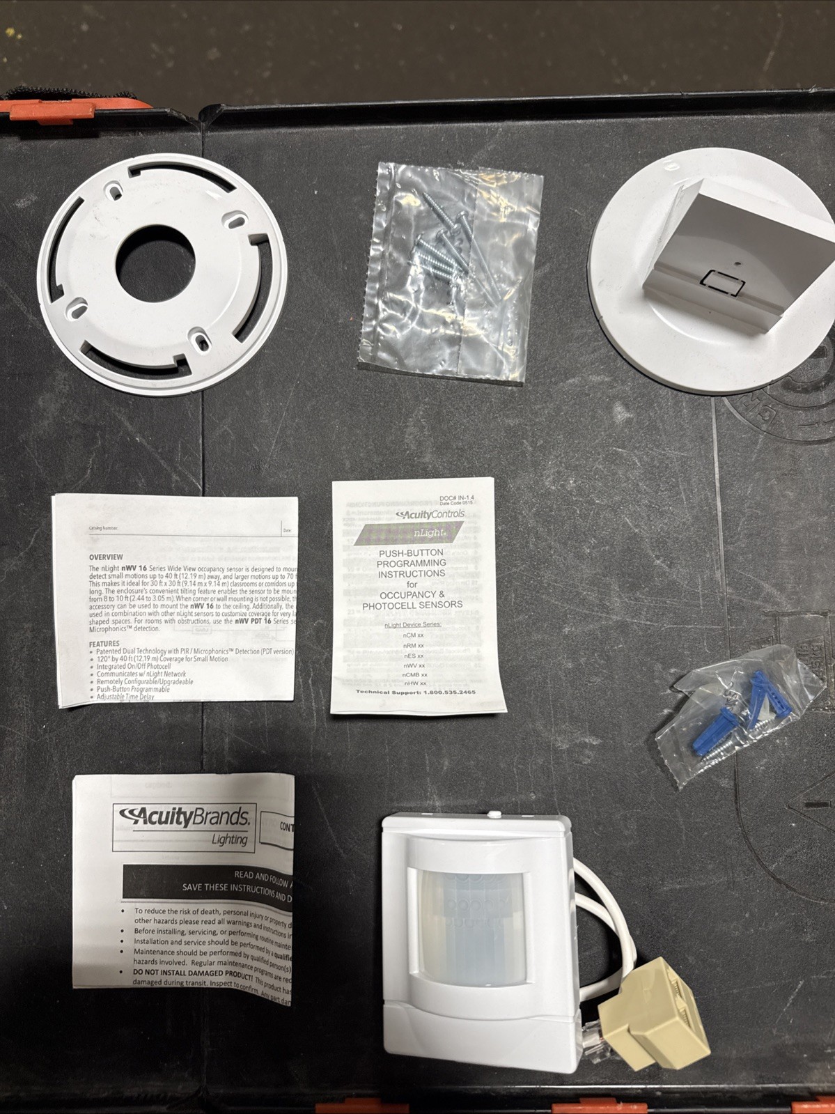Acuity Controls NWV PDT 16 KIT, Low Voltage Corner Mount Sensor Kit