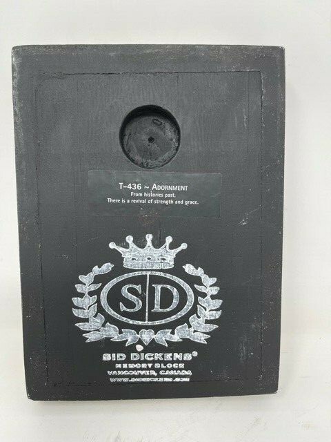 Sid Dickens T-436 Adornment Memory Wall Tile Retired 2018