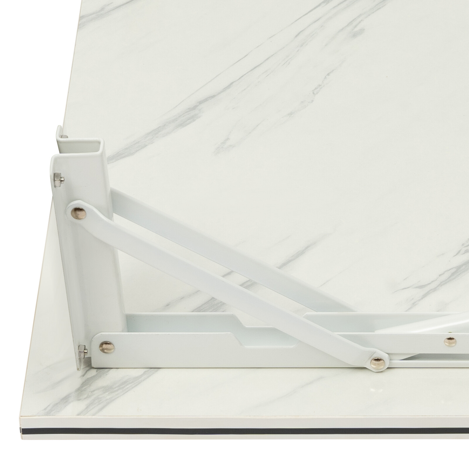 Stylish Wall-Mounted Folding Desk with Durable MDF and Metal Design