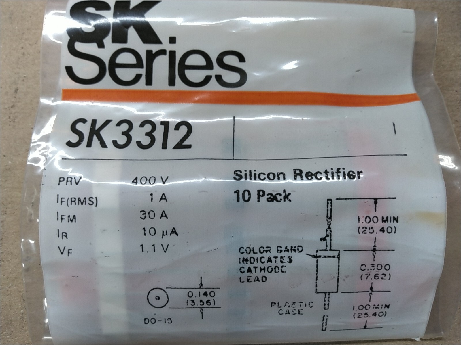 (Lot of 10) Thompson SK3312 Silicon Rectifier