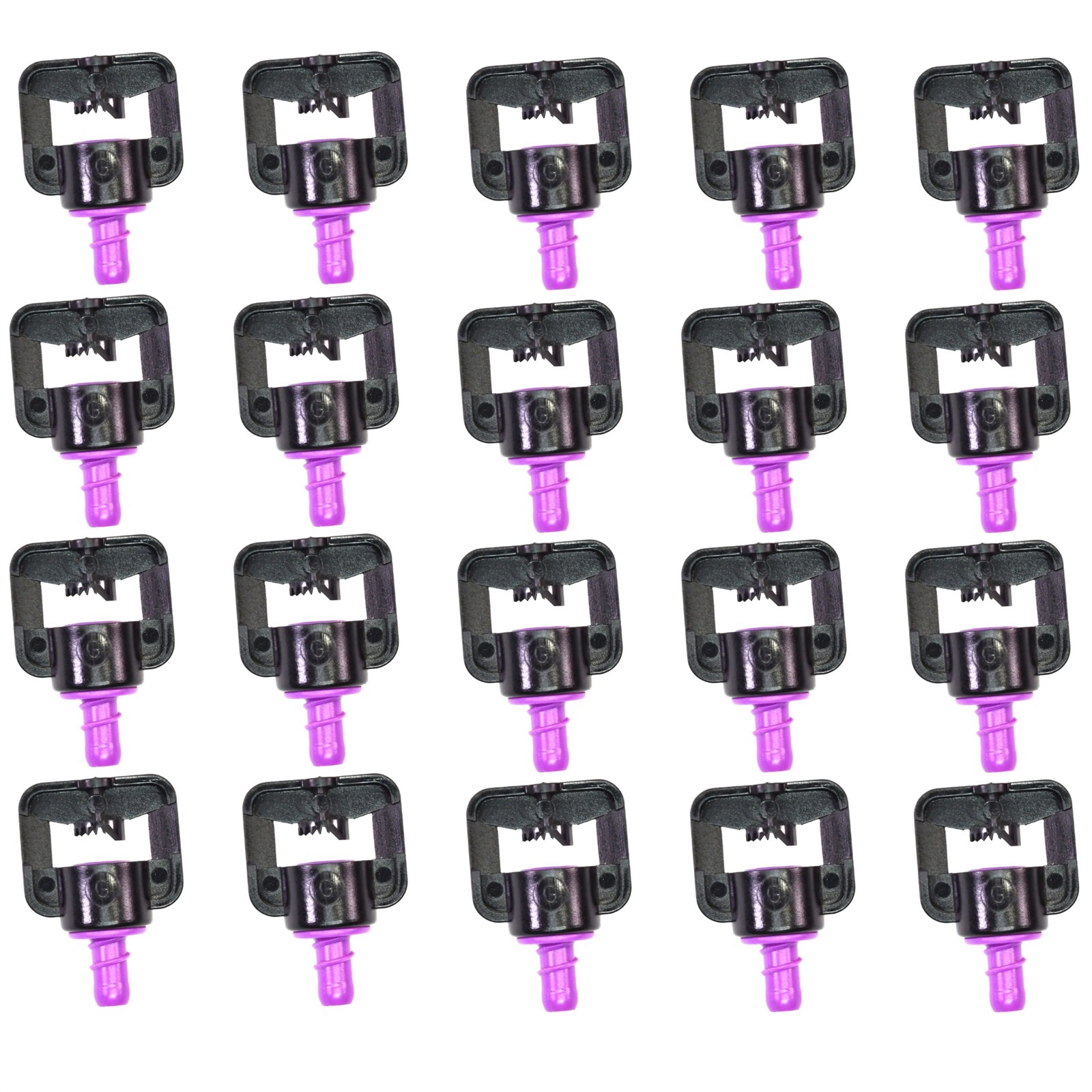 20 Bowsmith Microsprinkler 14–16ft Micro Spray #45-G Fan-Jet Wrap-around Pattern