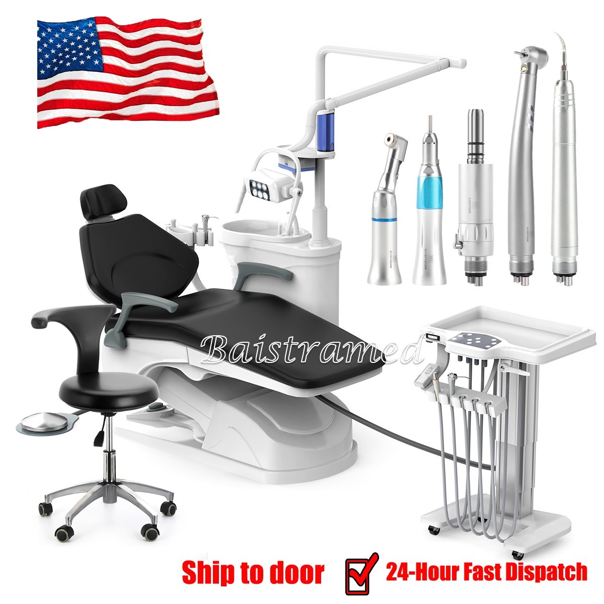 G1N Dental Unit Chair Computer Control DC MotorLED handpiece air scaler kit Cera