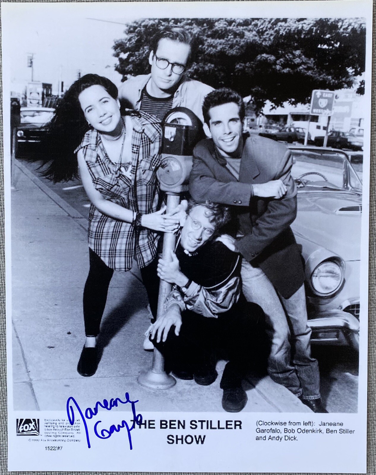 Janeane Garofalo Signed In Person 8.5x11 B&W Photo - Ben Stiller Show
