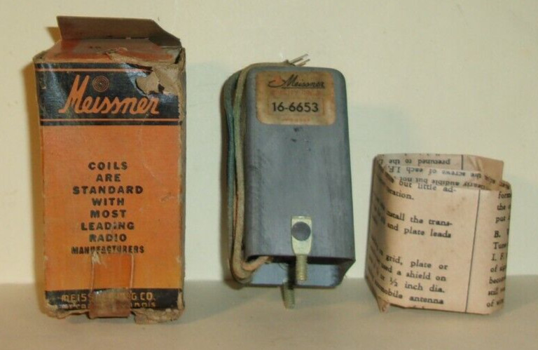 Vintage Meissner 16-6653 I.F. 362-KC Interstage Transformer New Old Stock