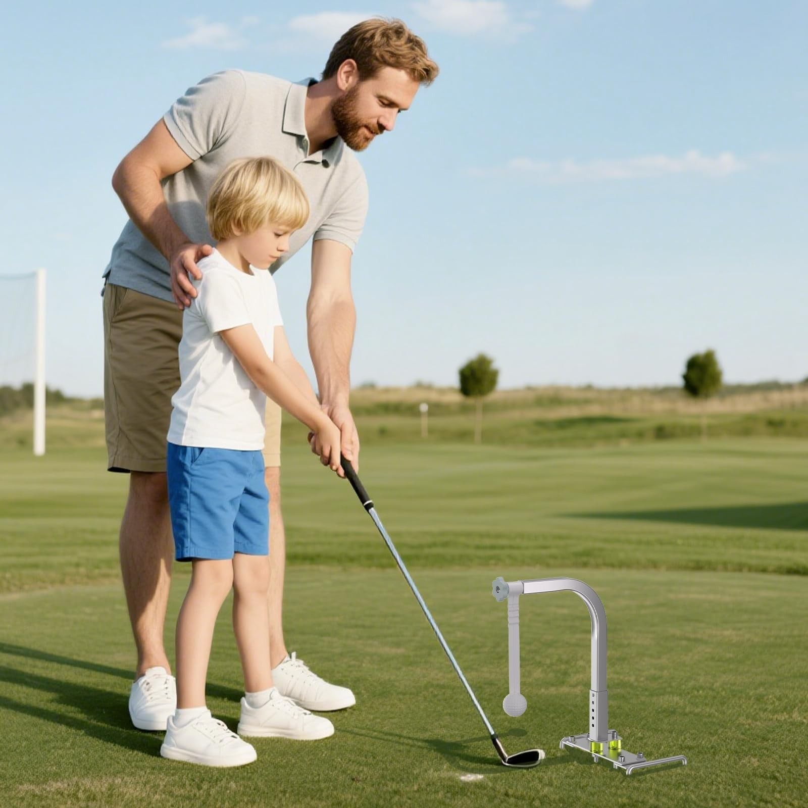 Golf Swing Trainer, Portable Golf Training Aid, Durable Golf Practice Equipme...