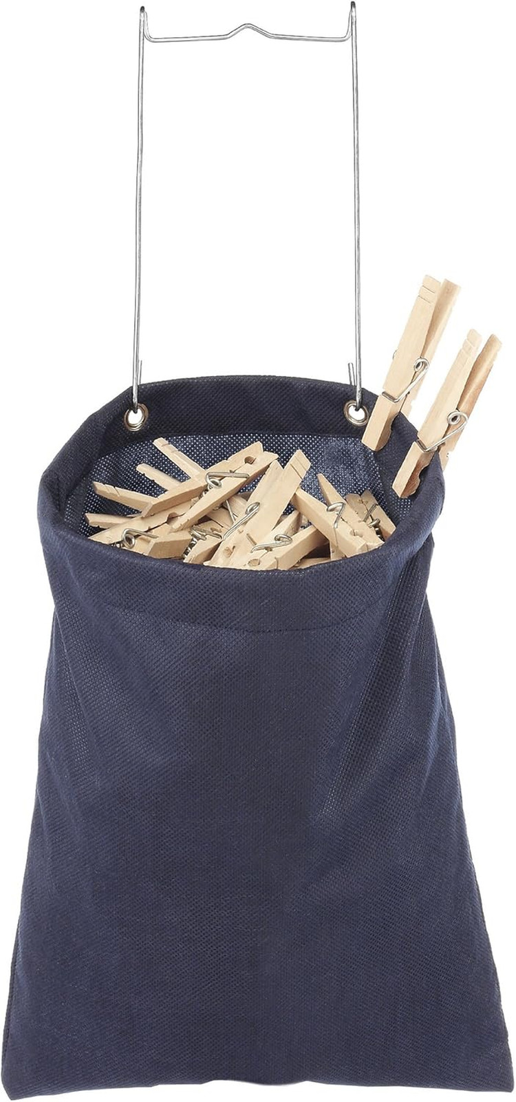 Hanging Clothespin Bag Holds 200 Laundry Clothes Pins Indoor / Outdoor