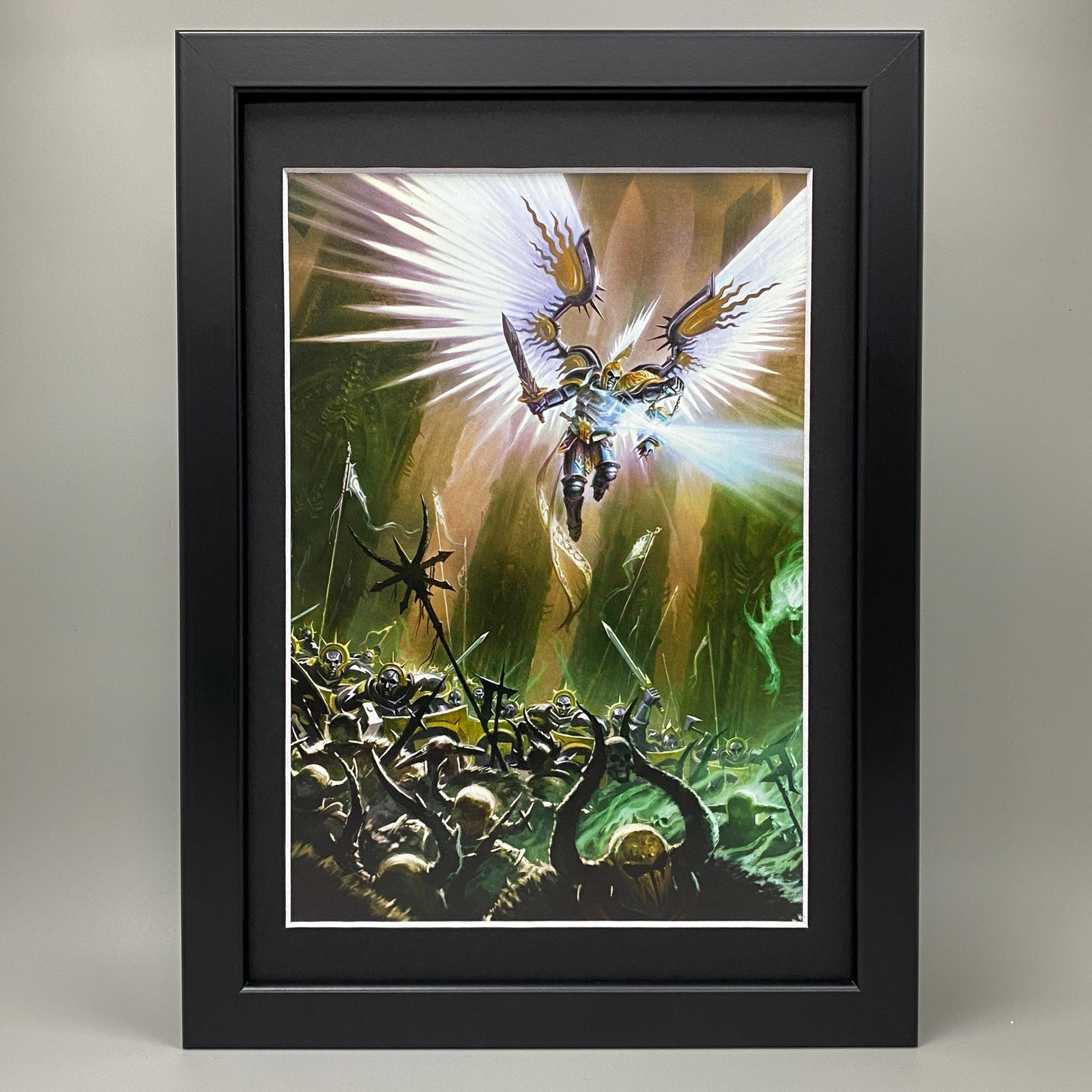 STORMCAST ETERNALS KNIGHT-AZYROS FRAMED ART WARHAMMER AGE OF SIGMAR AOS ORDER