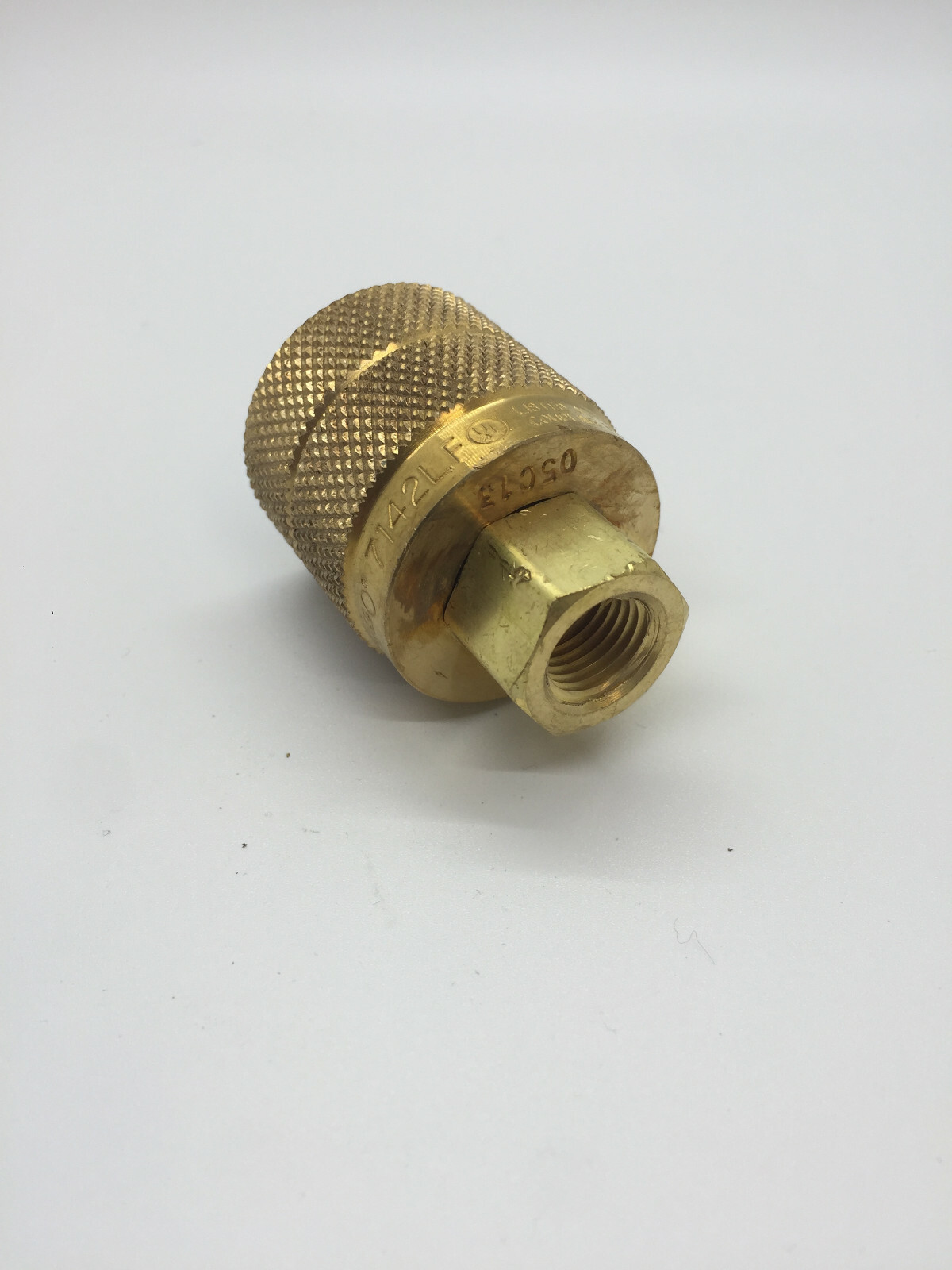 Mower Propane Tank Connector or Coupler, REGO 7142LF, LEFT HAND THREAD