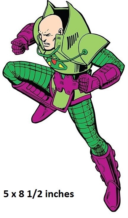 Classic Lex Luthor Superman Supervillain Peel Stick Wall Decal Sticker DC Comic