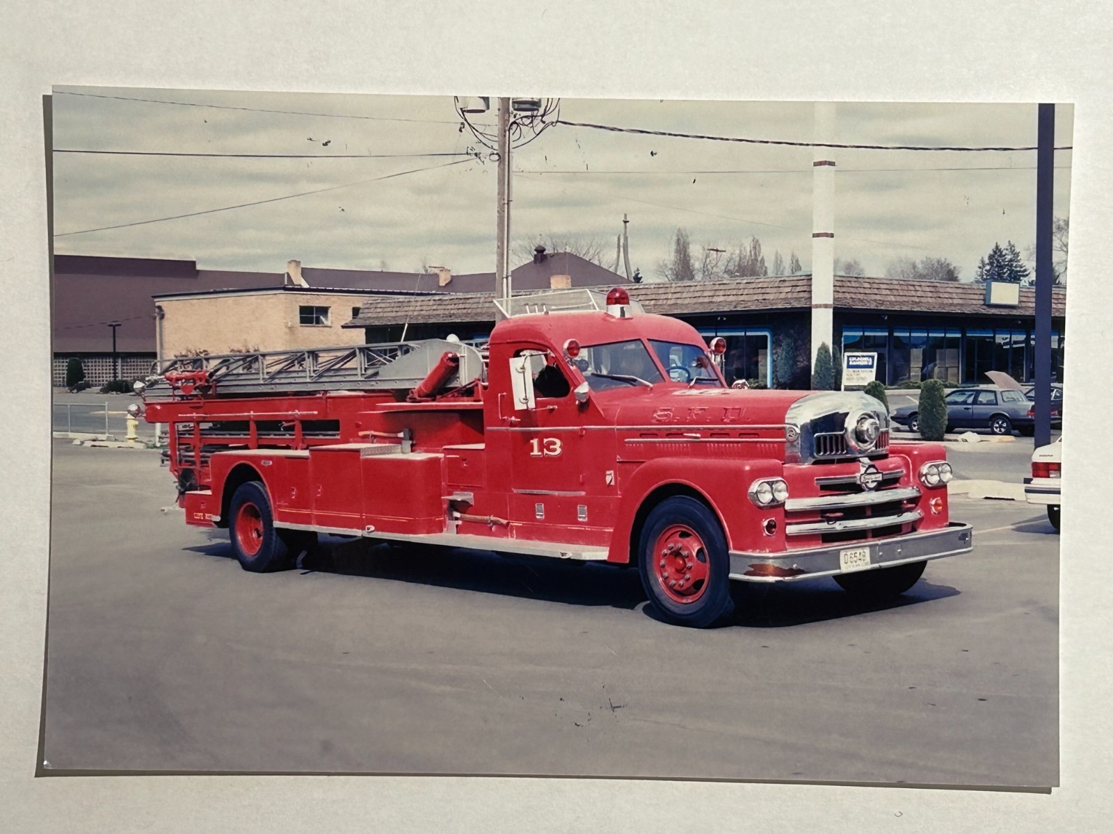 Spokane WA RL13 1959 Seagrave 65' Aerial Fire Apparatus Photo A63