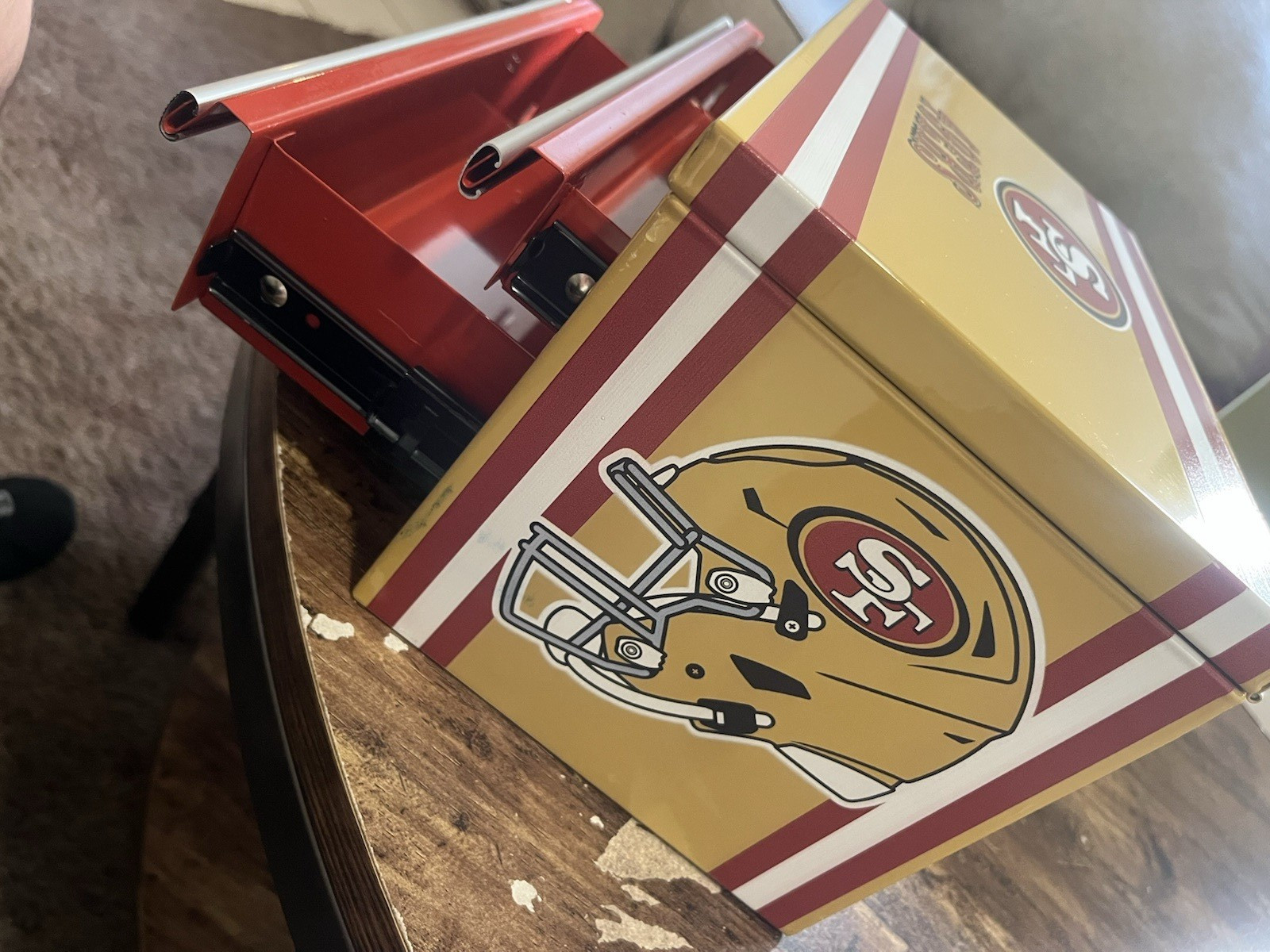 Kobalt Metal 2-Drawer  Tool Box Chest San Francisco 49ers Gold Red White, rare