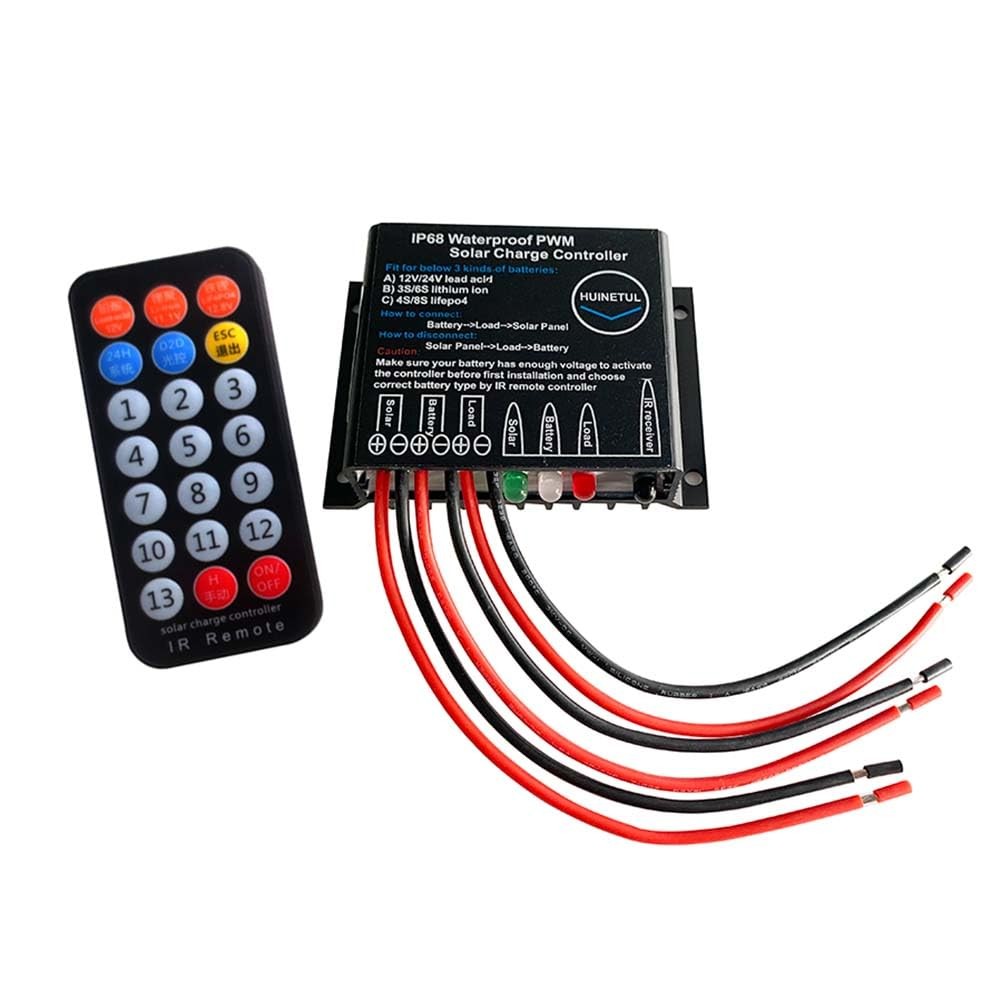 12v 24v 20a Ip68 Waterproof Solar Charge Controller Lithium Ion Lifepo4 Leadacid