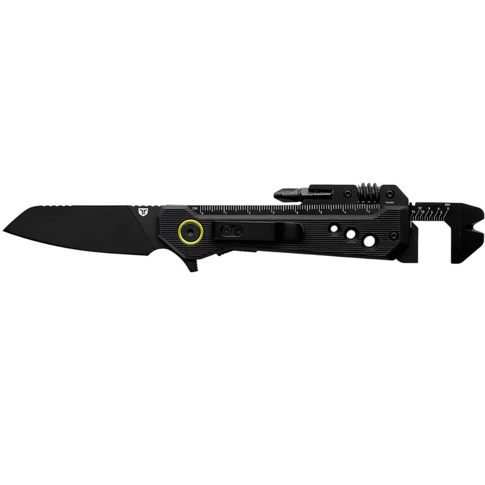True Smartknife Wr 2.5 Inch Black Sheepsfoot Blade 8-In-1 Multi-Tool