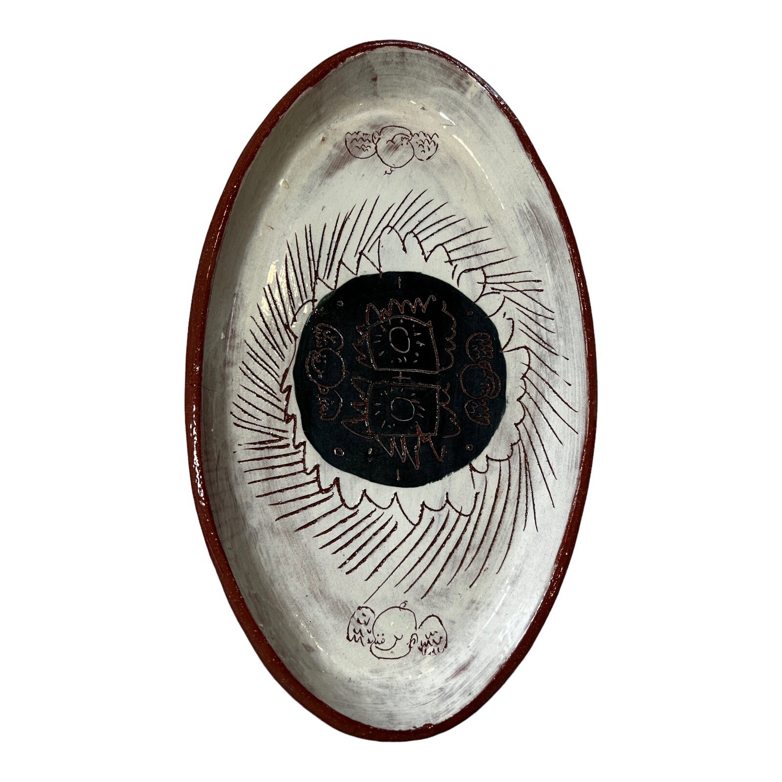 Ceramic Oval Serving Dish Excellent Used Condition 16.5”L x 9.5”W x 1.5”D