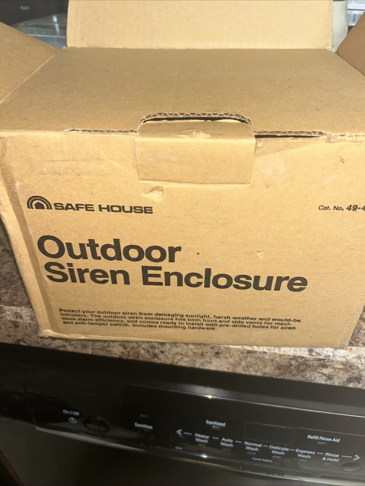 Vintage NOS Radio Shack Safe House Outdoor Siren Enclosure 49-486 NIB NEW