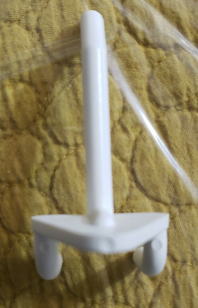 Azar 800072-WHT 2-Inch Plastic Hook, 50-Pack