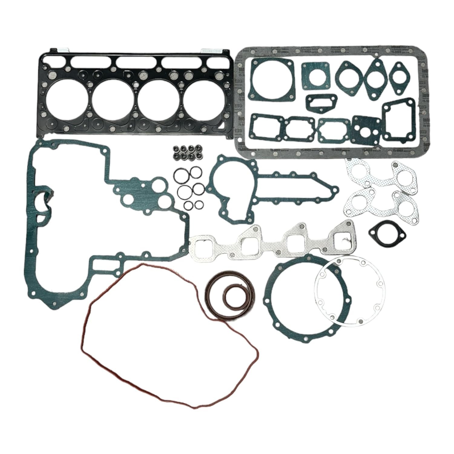 Kubota V2203 Full Engine Gasket Set Kit with 4 Piston Ring Sets (STD) 87mm 4 Cyl