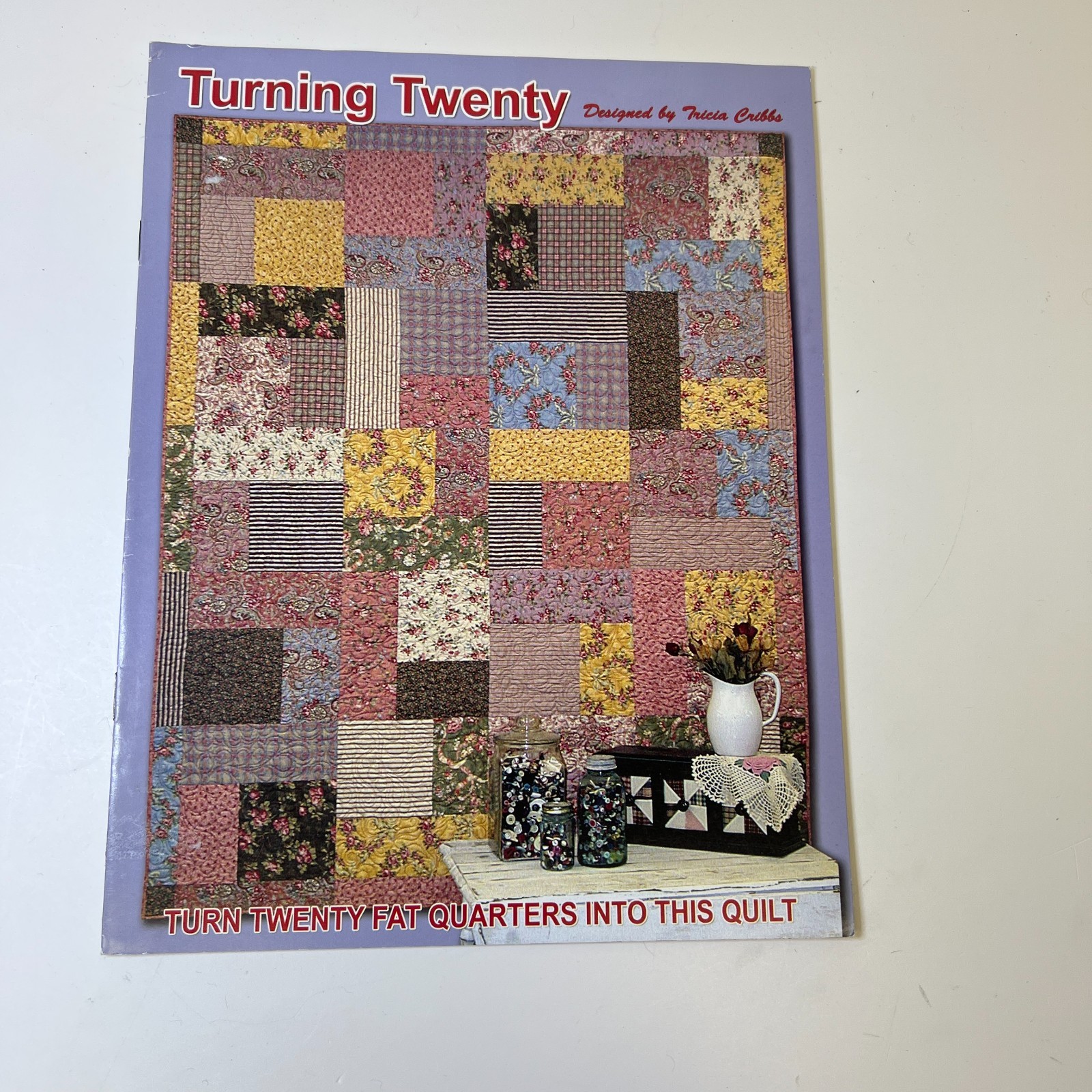 Turning Twenty, By Tricia Cribbs. (2004, FriendFolks). Fat Quarter...