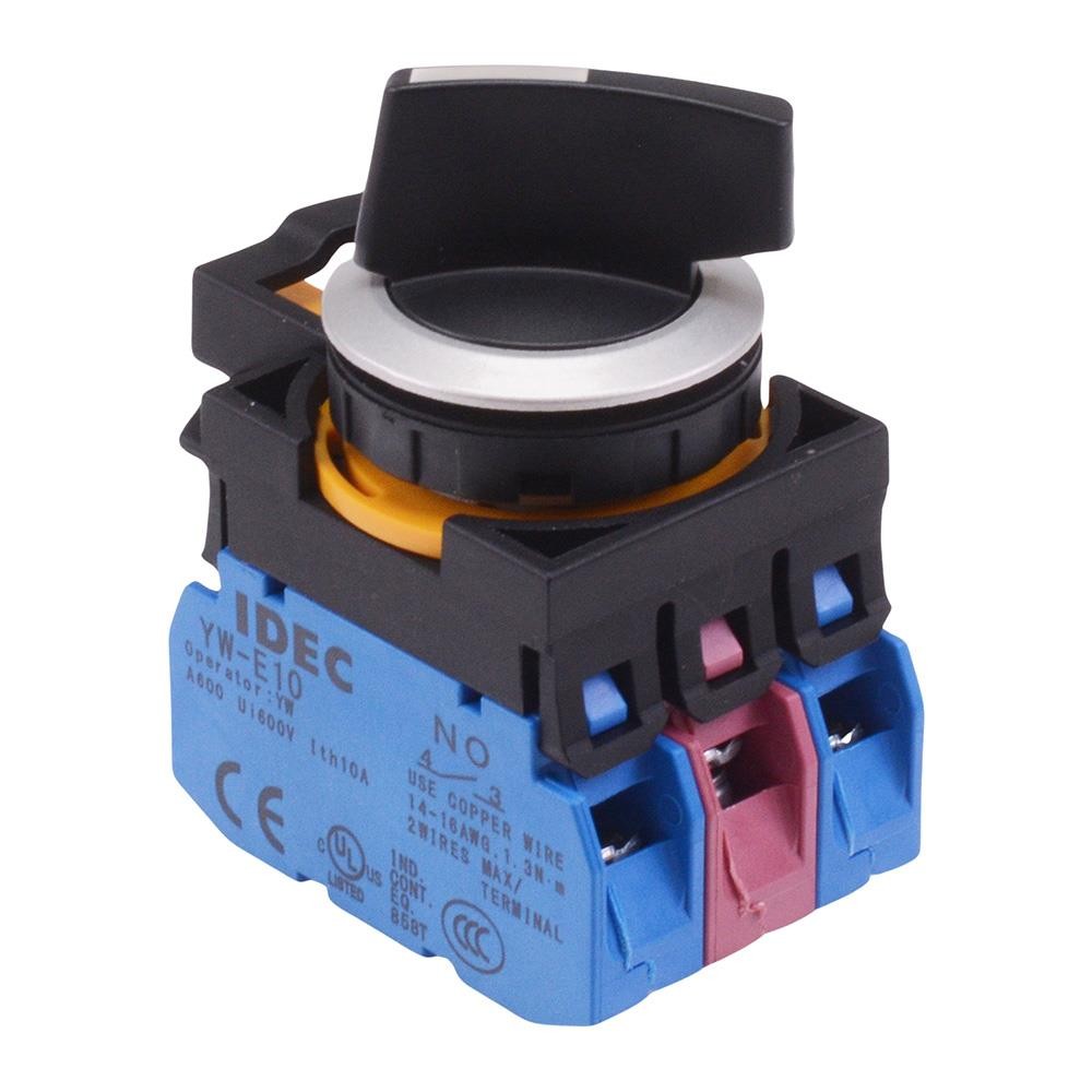 IDEC Cw Séries 3 Position 22.3mm Métallique Sélecteur Interrupteur 2NO-1NC IP65