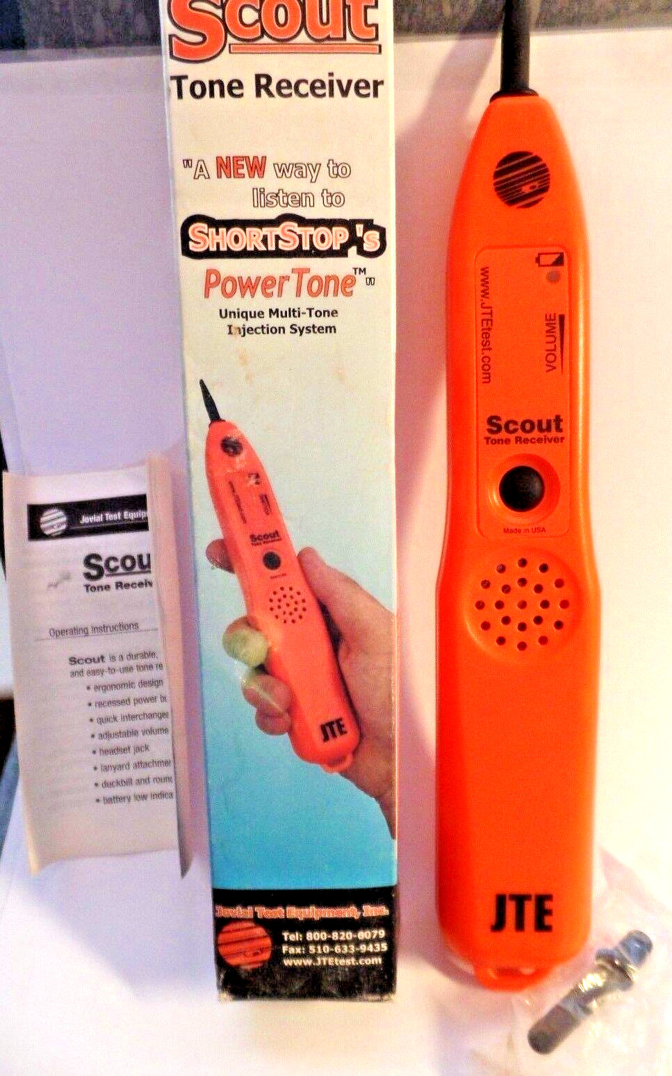 NEW Network Telephone Engineers Line Tracker Amplifier/ Receiver Tool JTE