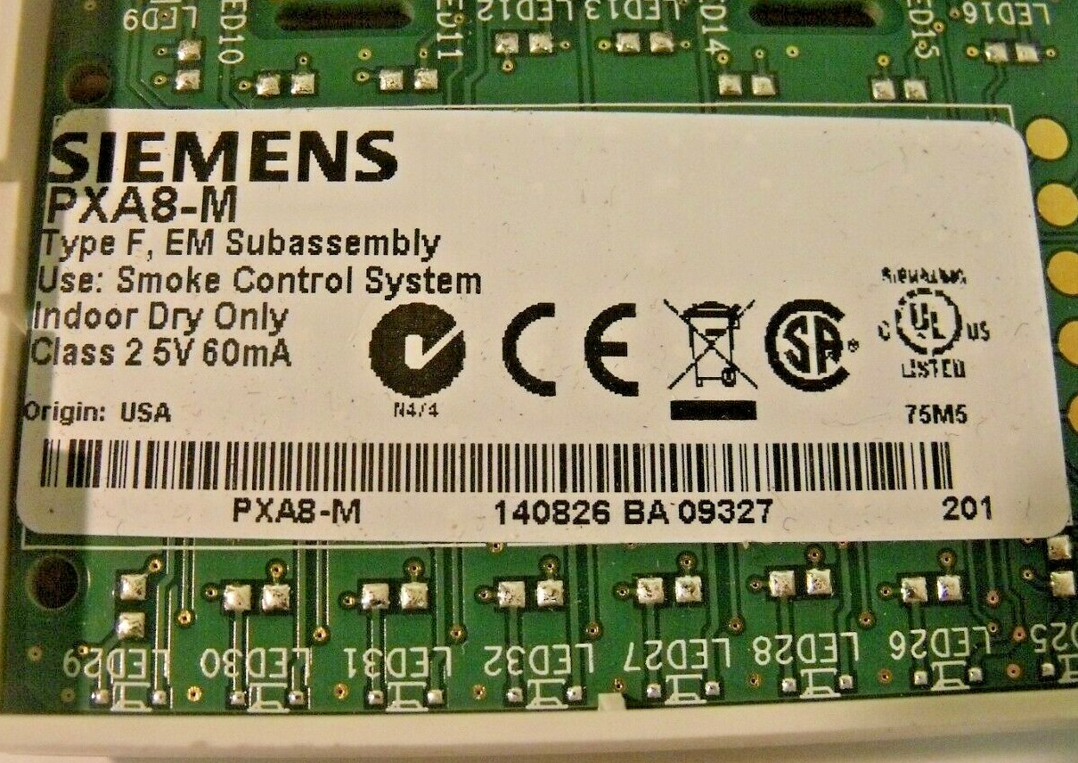 NIB Siemens PXA8-M Hand-Off-Auto (HOA) Accessory for PXC Compact Controller